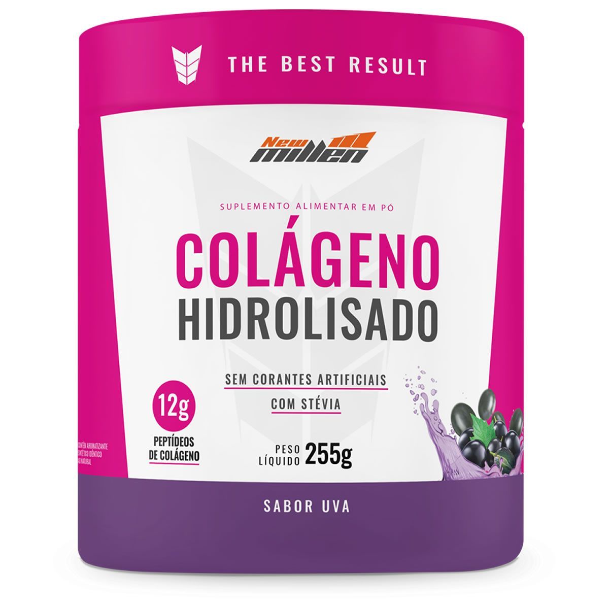 Col�geno Hidrolisado - 255g Uva - New Millen*** Data Venc. 19/12/2025