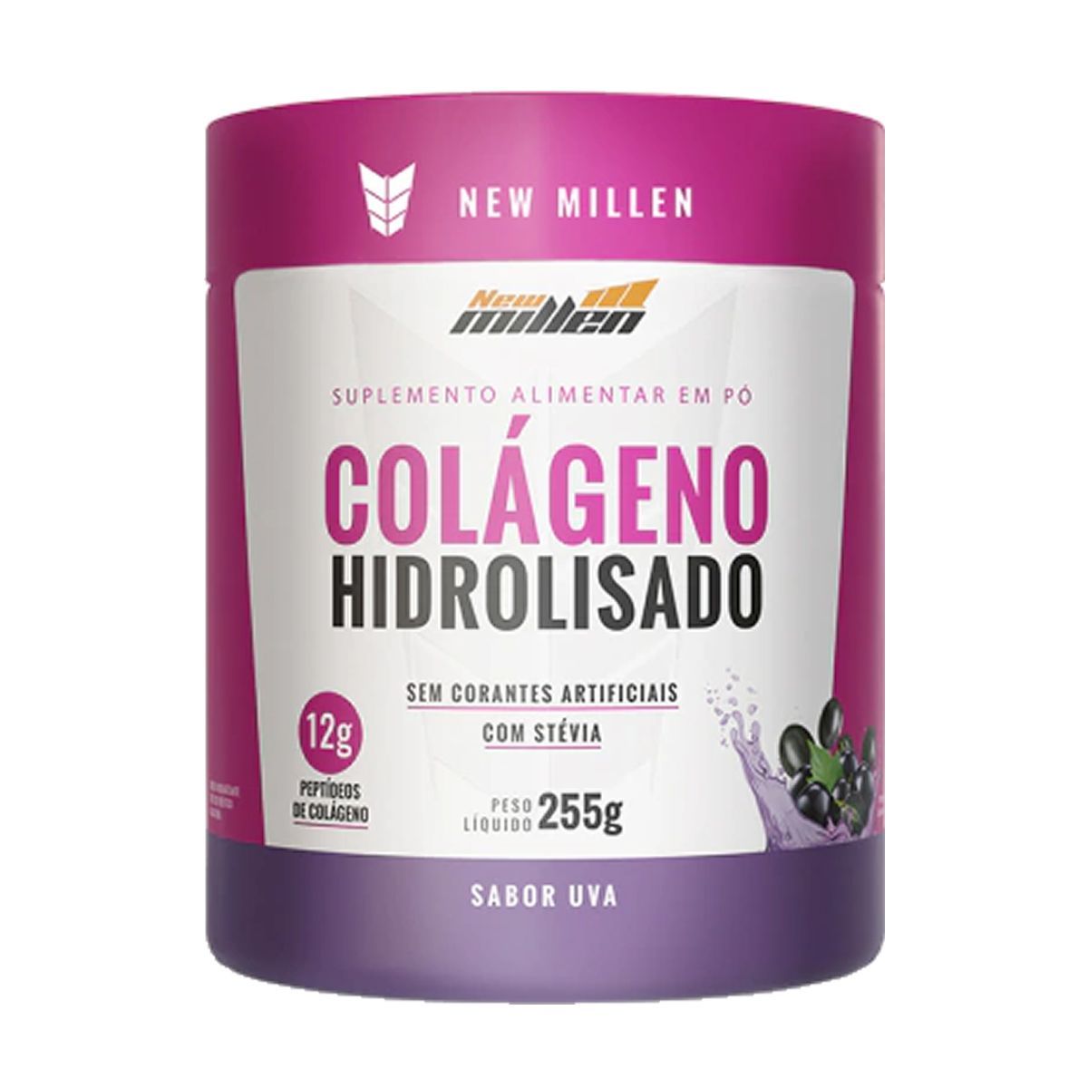 Col�geno Hidrolisado - 255g Uva - New Millen