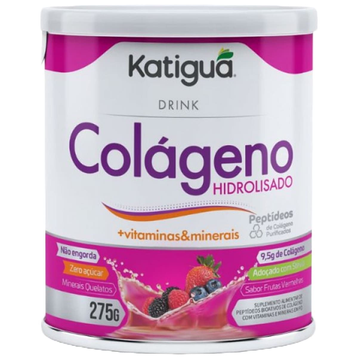 Col�geno Hidrolisado - 275g Frutas Vermelhas - Katigu�