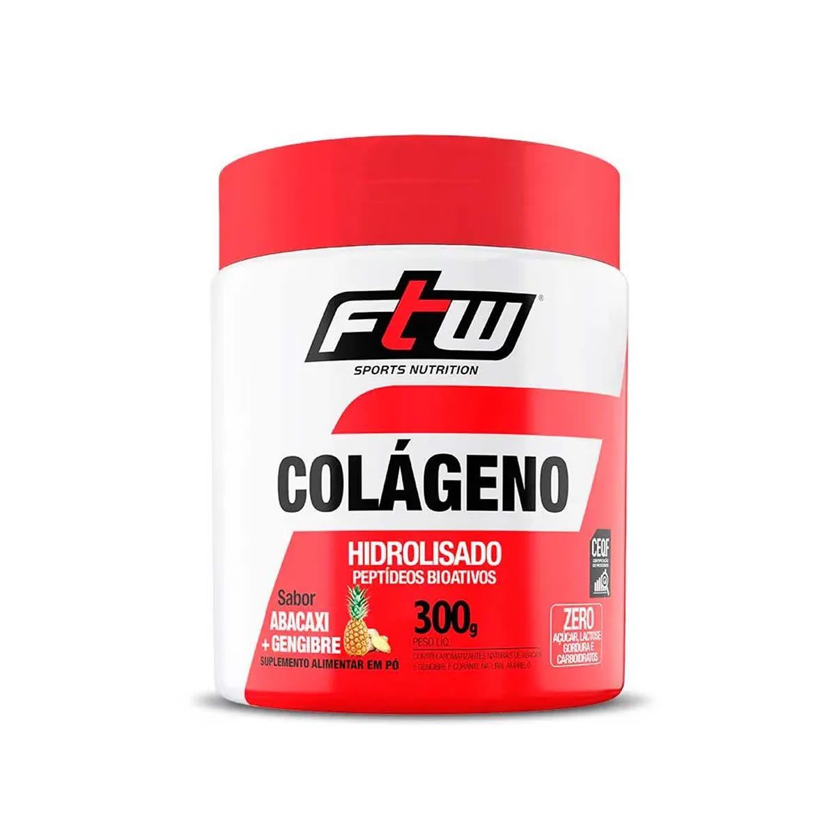 Col�geno Hidrolisado - 300g Abacaxi com Gengibre - FTW