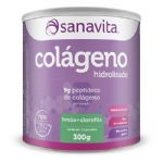 Col�geno Hidrolisado - 300g Lim�o + Clorofila - Sanavita