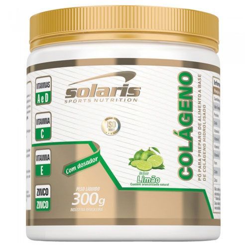 Col�geno Hidrolisado - 300g Lim�o  - Solaris Nutrition
