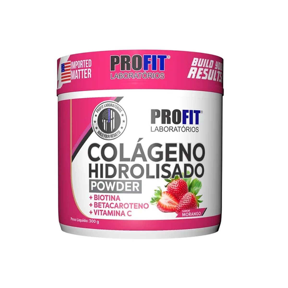 Col�geno Hidrolisado - 300g Morango - ProFit