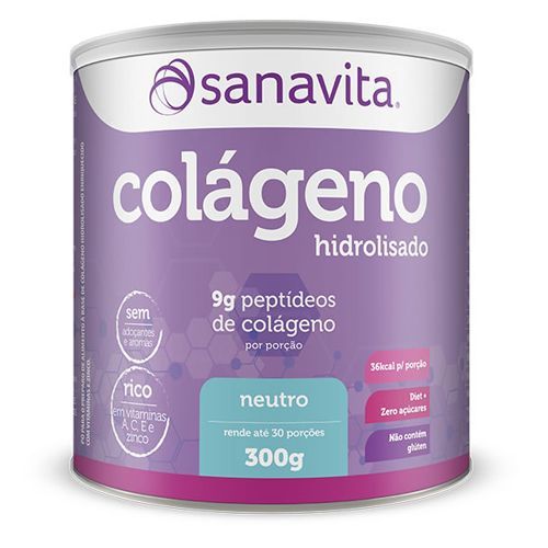 Col�geno Hidrolisado - 300g Neutro - Sanavita