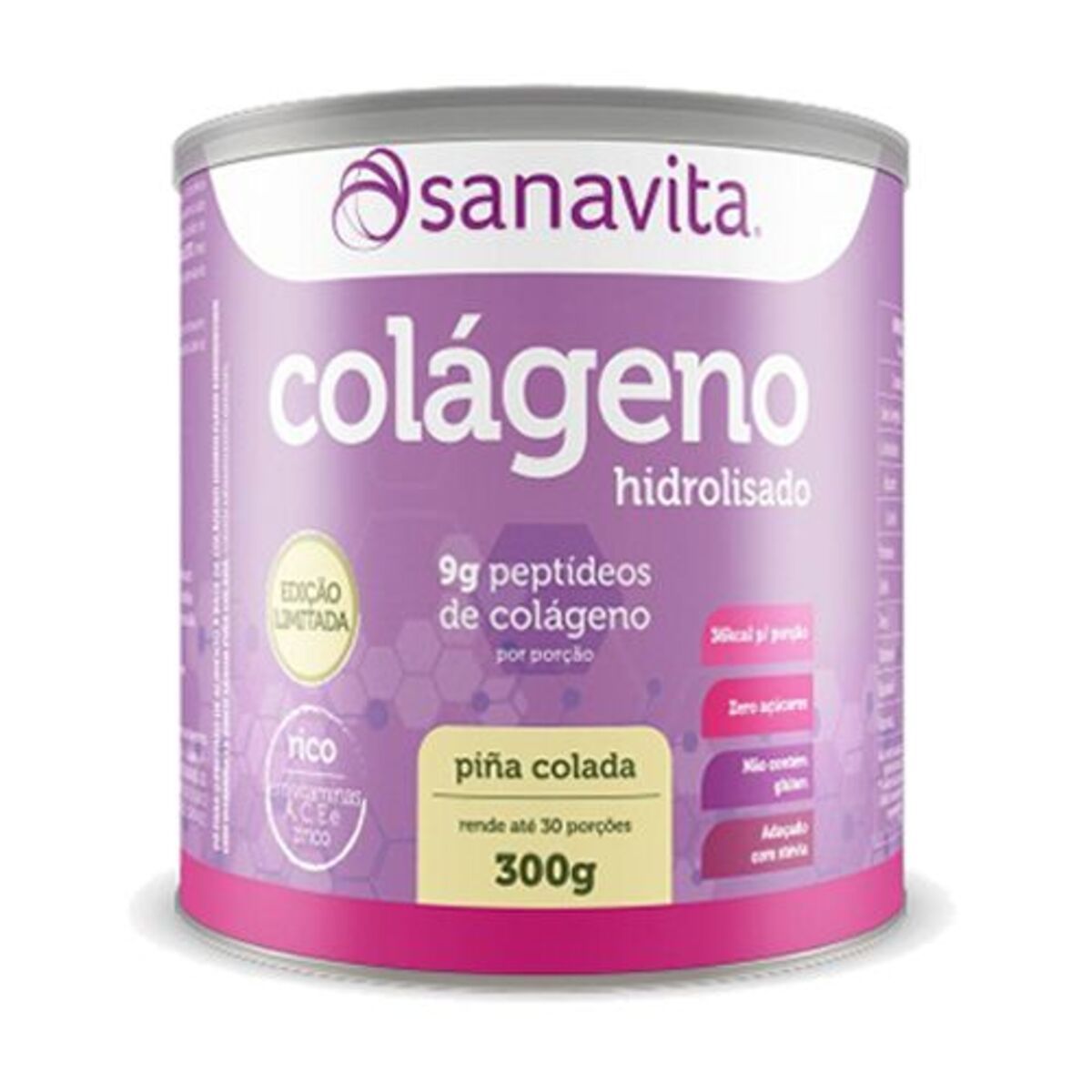 Col�geno Hidrolisado - 300g Pina Colada - Sanavita