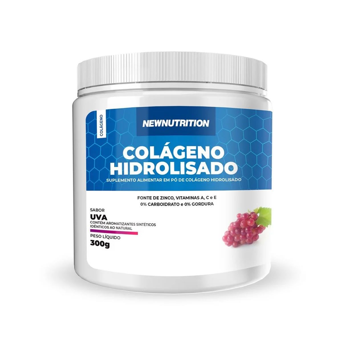 Col�geno Hidrolisado - 300g Uva - NewNutrition*** Data Venc. 30/10/2025