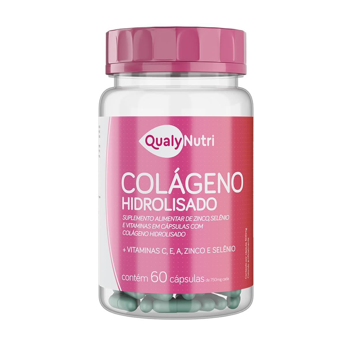 Col�geno Hidrolisado - 60 C�psulas - QualyNutri*** Data Venc. 23/02/2024