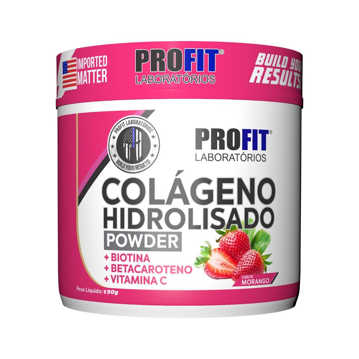 Col�geno Hidrolisado + Biotina - 150g Morango - Profit