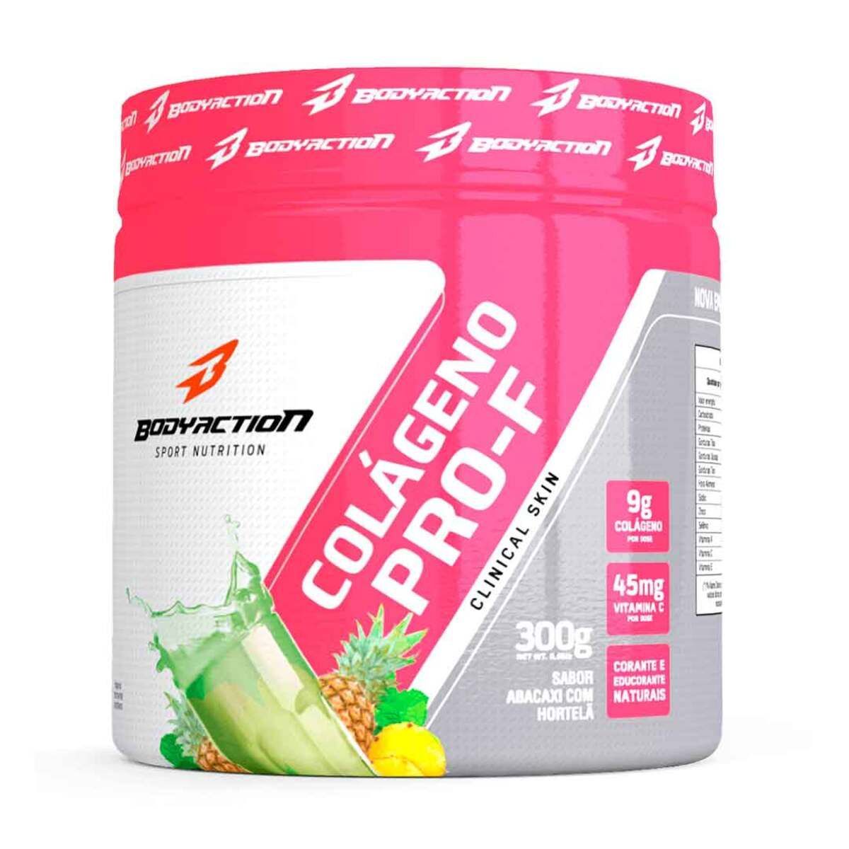 Col�geno Pro-F Hidrolisado Clinical Skin - 300g Abacaxi com Hortel� - BodyAction