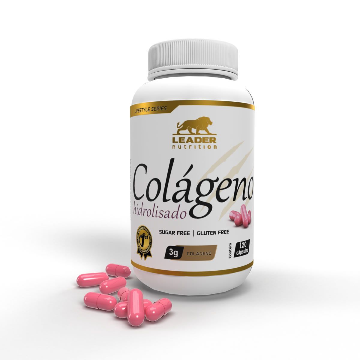 Col�geno Hidrolisado em C�psulas - 120 C�psulas - Leader Nutrition