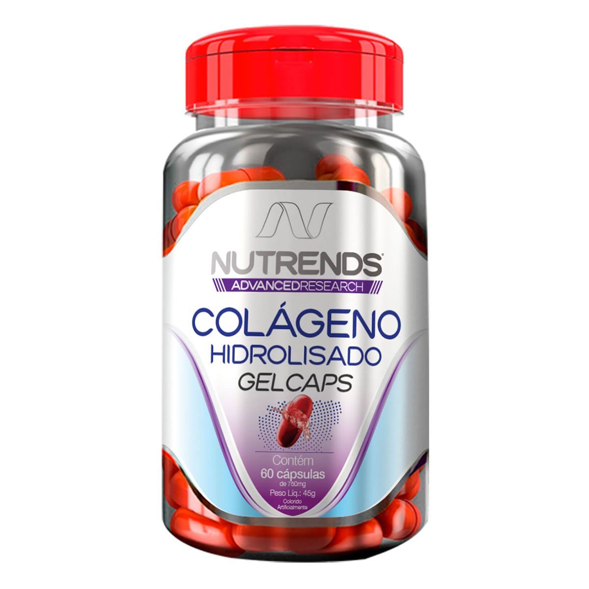 Col�geno Hidrolisado Gel Caps - 60 C�psulas - Nutrends*** Data Venc. 30/01/2023*** Data Venc. 30/01/2023