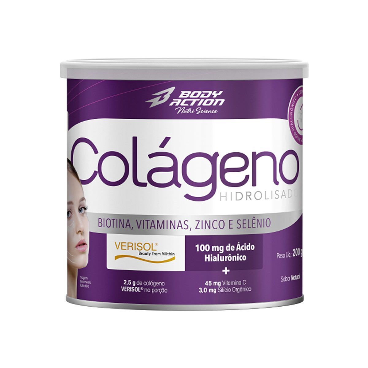 Col�geno Hidrolisado Nutri Science - 200g Natural - BodyAction