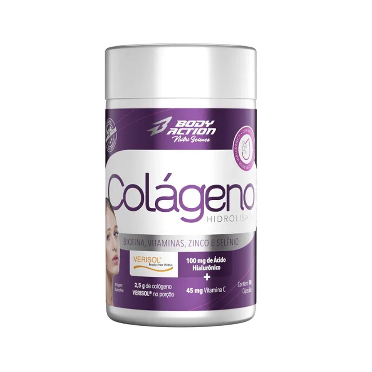 Col�geno  Hidrolisado Tipo I - 90 C�psulas - BodyAction