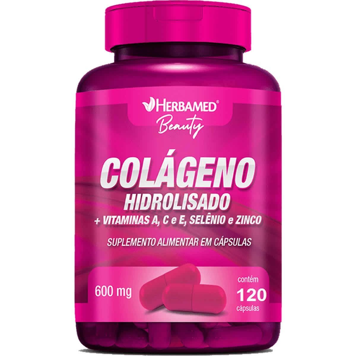 Colageno Hidrolisado + Vitaminas e Minerais - 120 C�psulas - Herbamed
