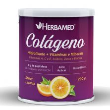 Col�geno Hidrolisado + Vitaminas e Minerais - 200g Laranja - Herbamed