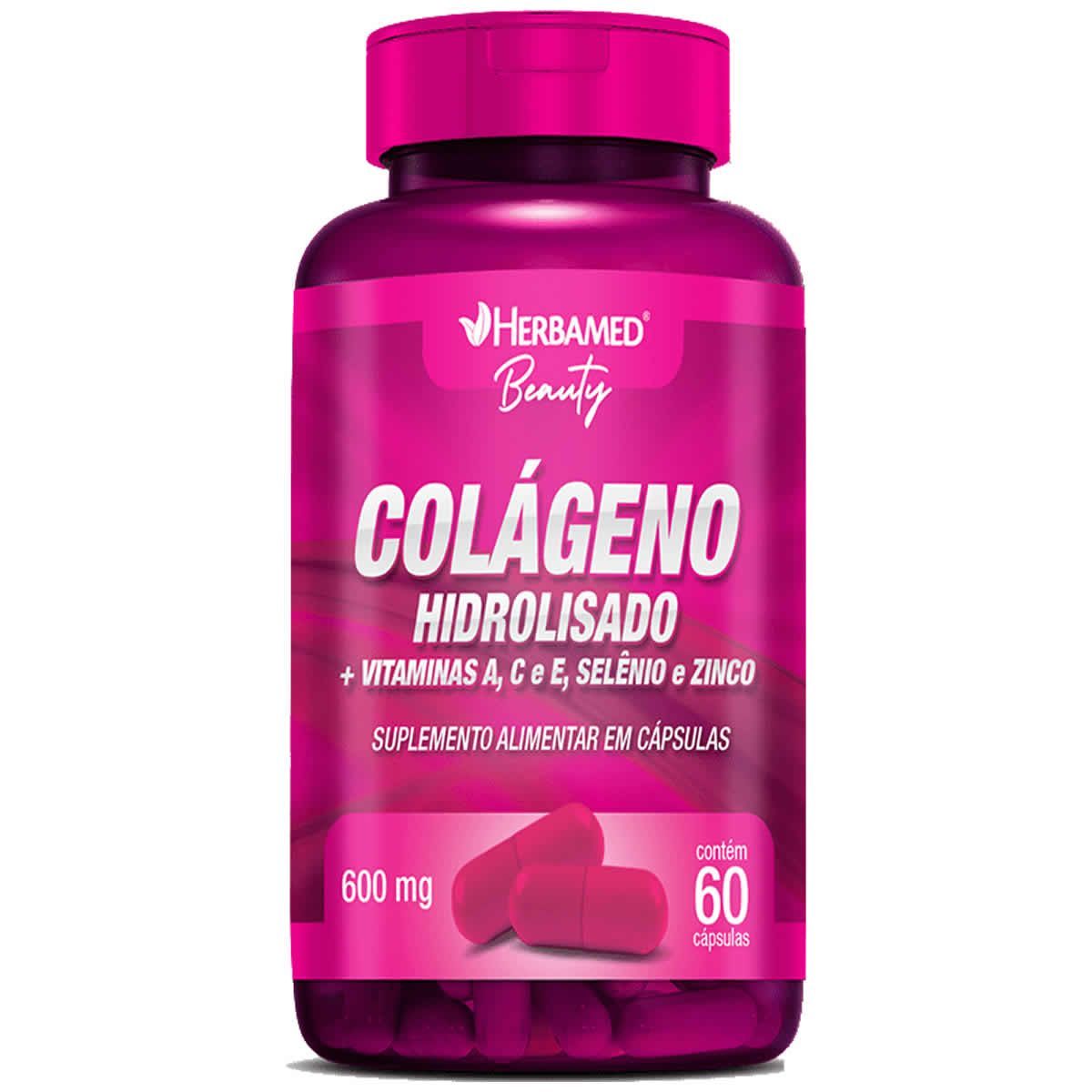 Colageno Hidrolisado + Vitaminas e Minerais - 60 C�psulas - Herbamed