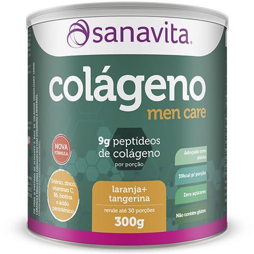 Col�geno Men Care - 300g Laranja + Tangerina - Sanavita