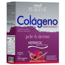 Col�geno Pele e Derme Verisol - 10 Sach�s 5g Frutas Vermelhas - Katigu�