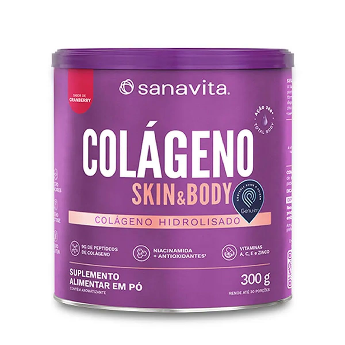 Col�geno Skin - 300g Cranberry - Sanavita