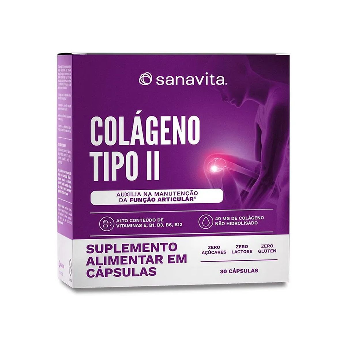 Col�geno Tipo II - 30 C�psulas - Sanavita