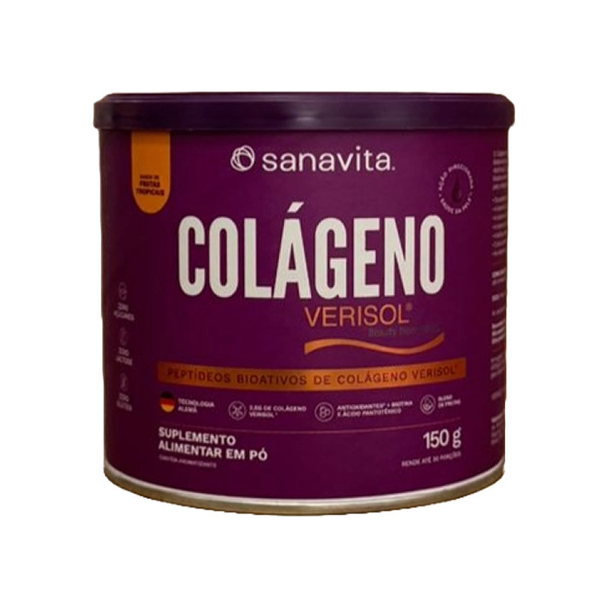 Col�geno Verisol - 150g Frutas Tropicais - Sanavita