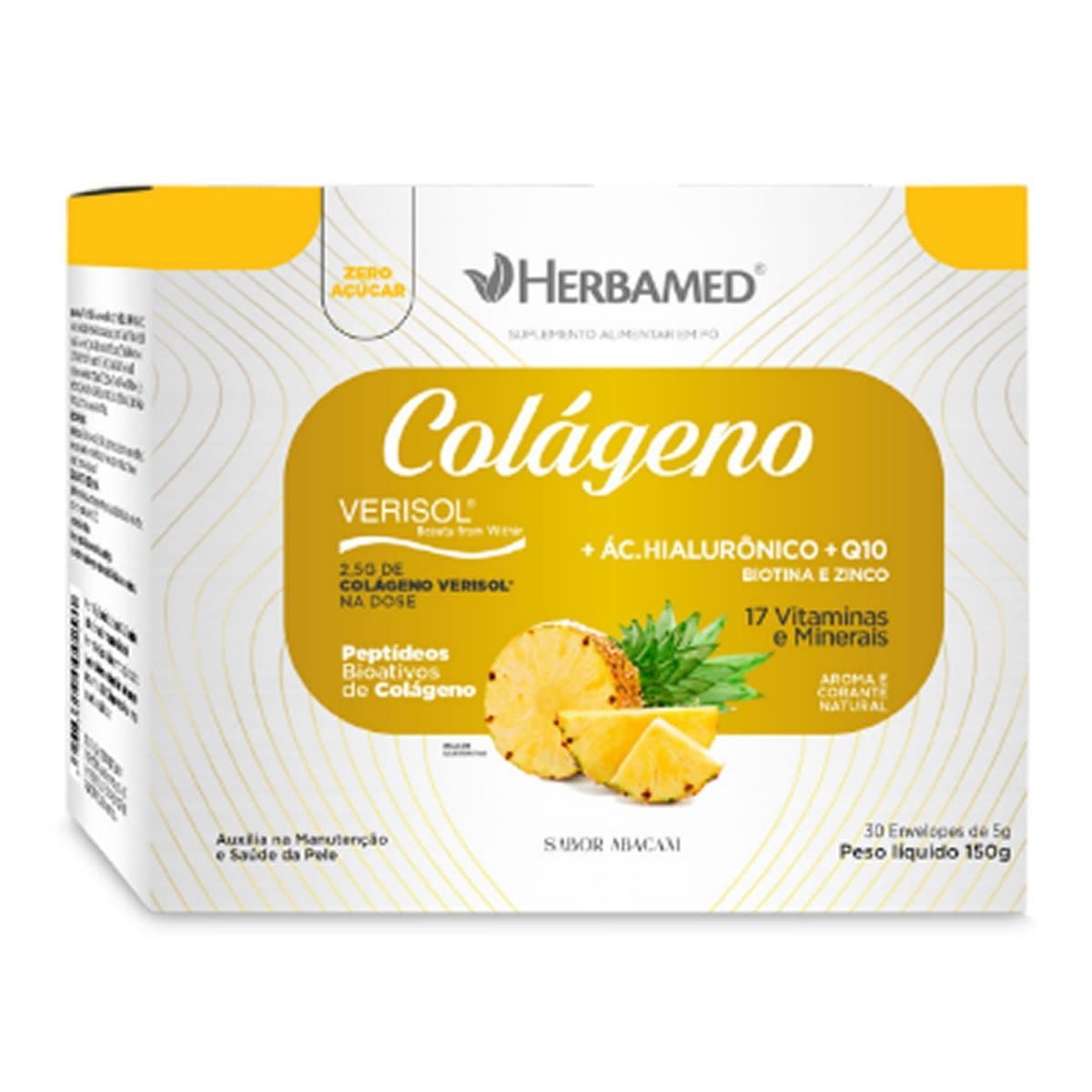 Col�geno Verisol - 30 Sach�s 5g Abacaxi - Herbamed*** Data Venc. 30/05/2025