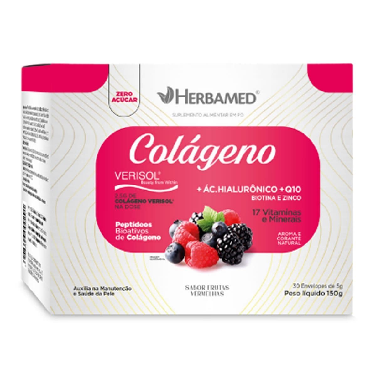 Col�geno Verisol - 30 Sach�s 5g Frutas Vermelhas - Herbamed
