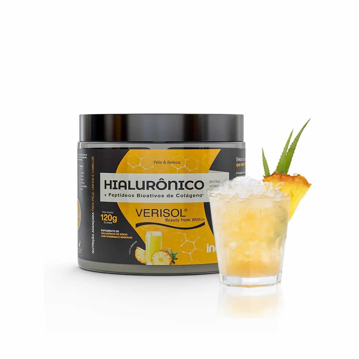 Col�geno Verisol + �cido Hialur�nico - 120g  Abacaxi - Inove Nutrition*** Data Venc. 30/3/23