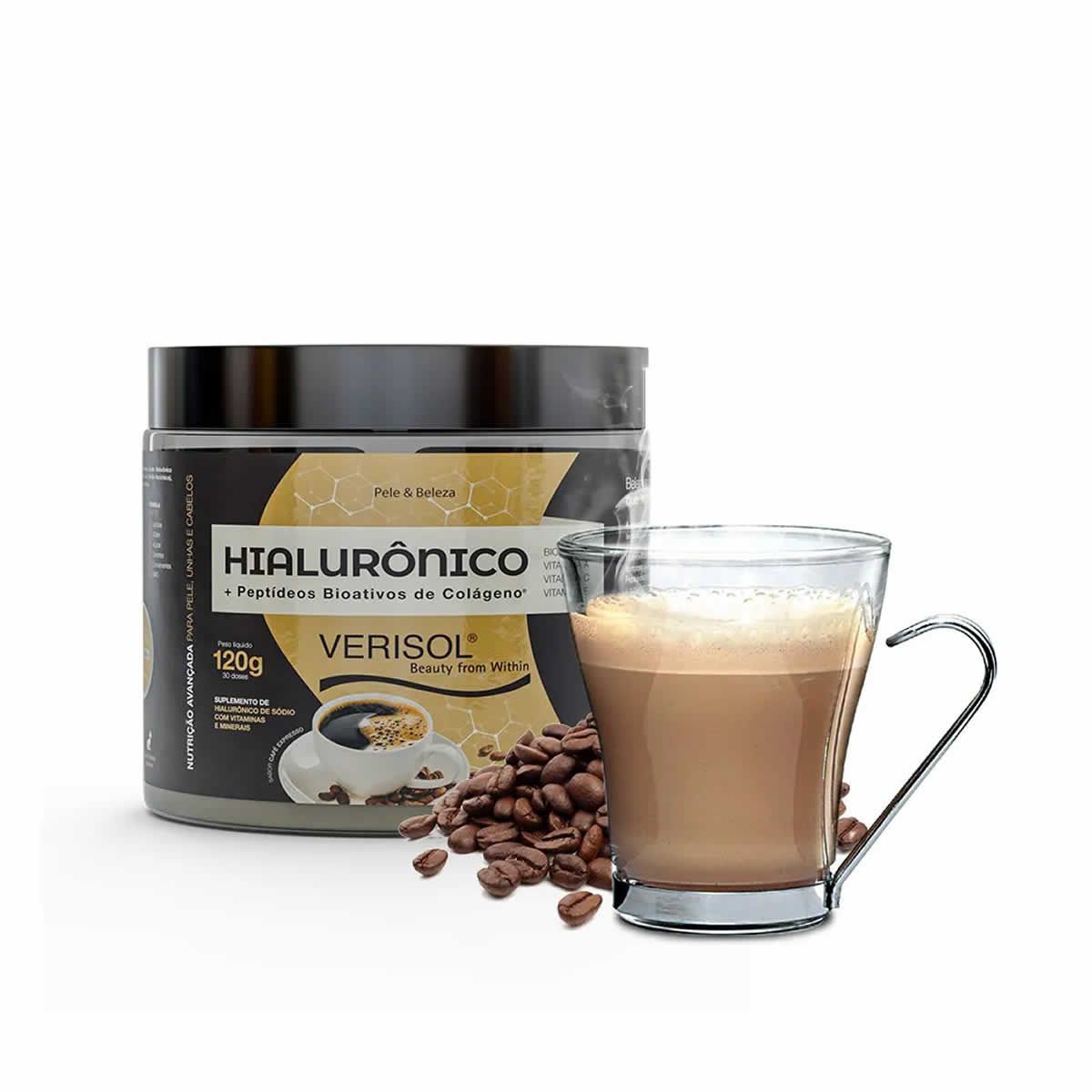 Col�geno Verisol + �cido Hialur�nico - 120g  Caf� Expresso - Inove Nutrition