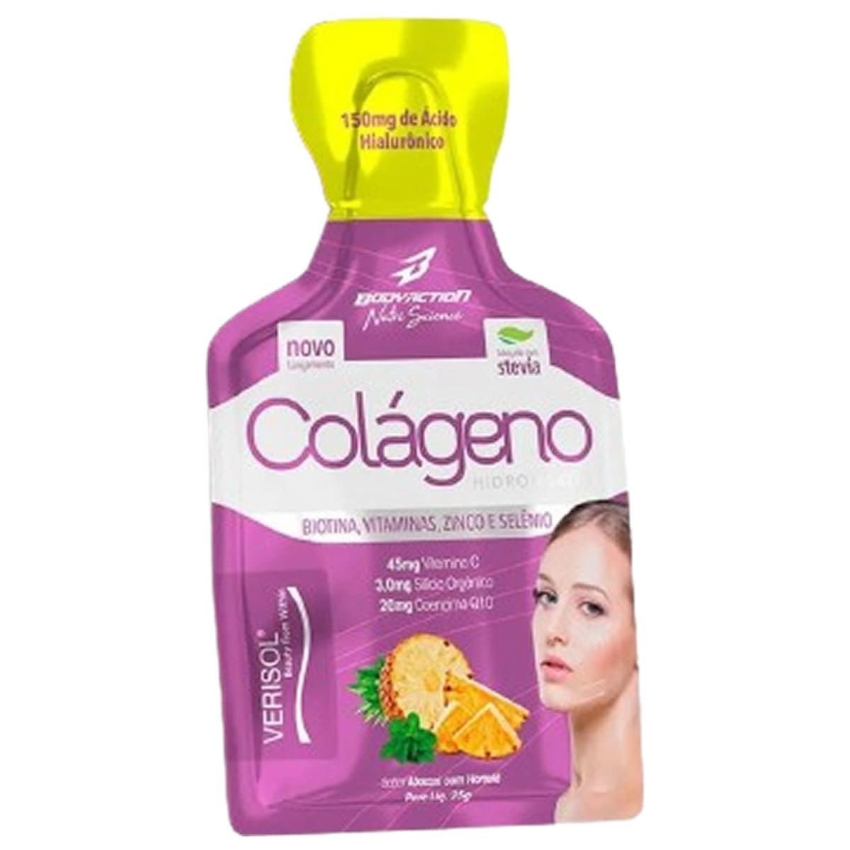 Col�geno Verisol em Gel - 1 Sach� 25g Abacaxi com Hortel� - BodyAction
