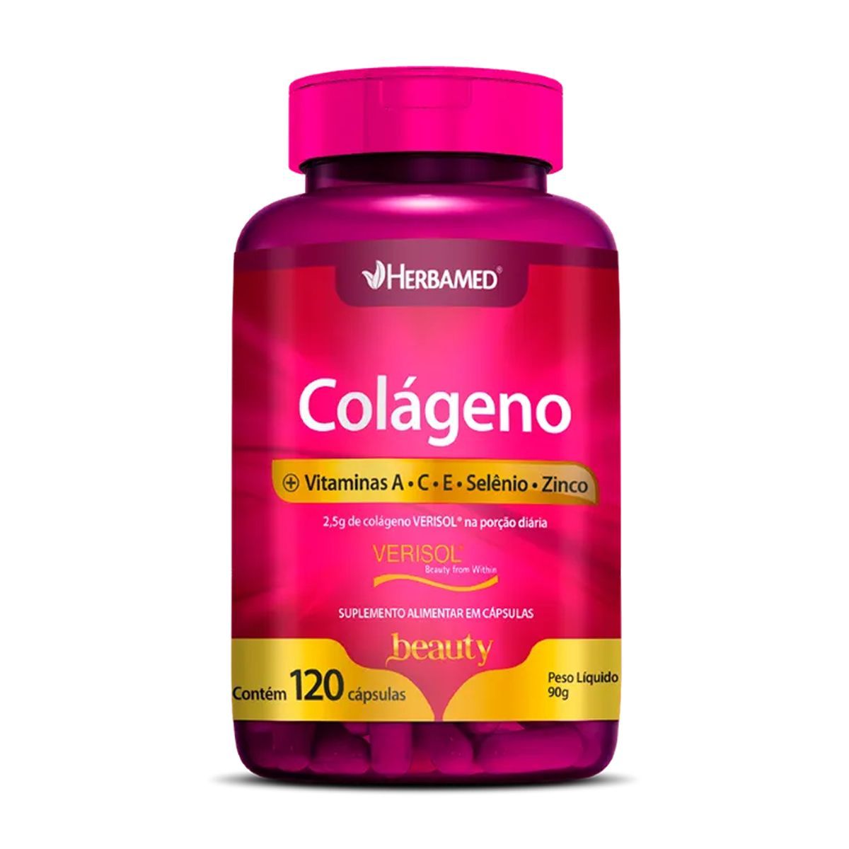 Col�geno Verisol + Vitaminas e Minerais - 120 C�psulas - Herbamed