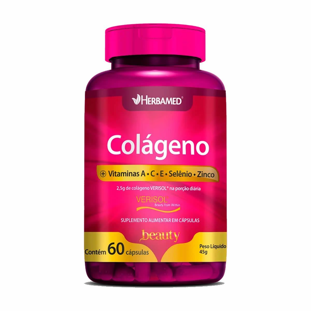 Col�geno Verisol + Vitaminas e Minerais - 60 C�psulas - Herbamed