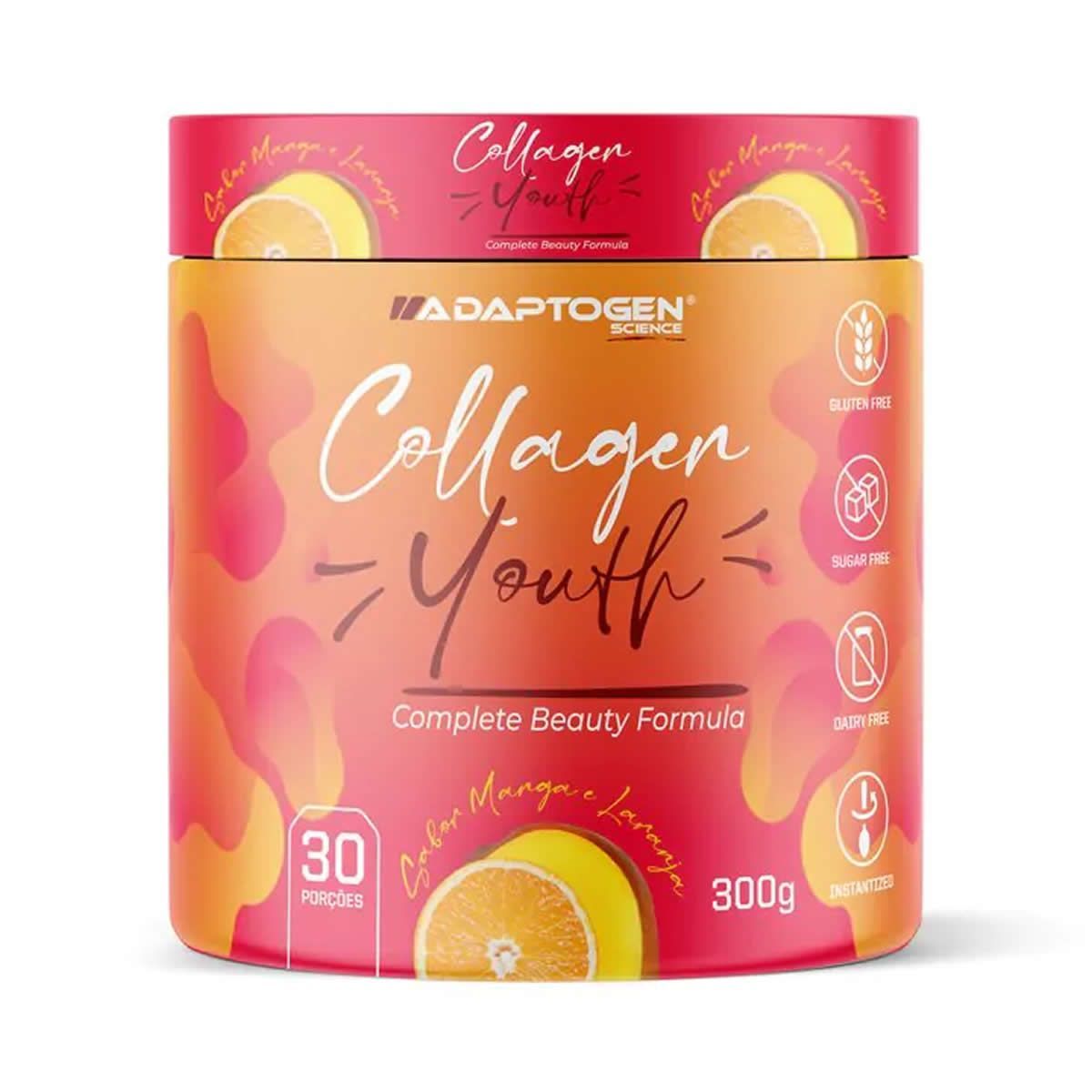 Col�geno Youth - 300g Manga com Laranja - Adaptogen