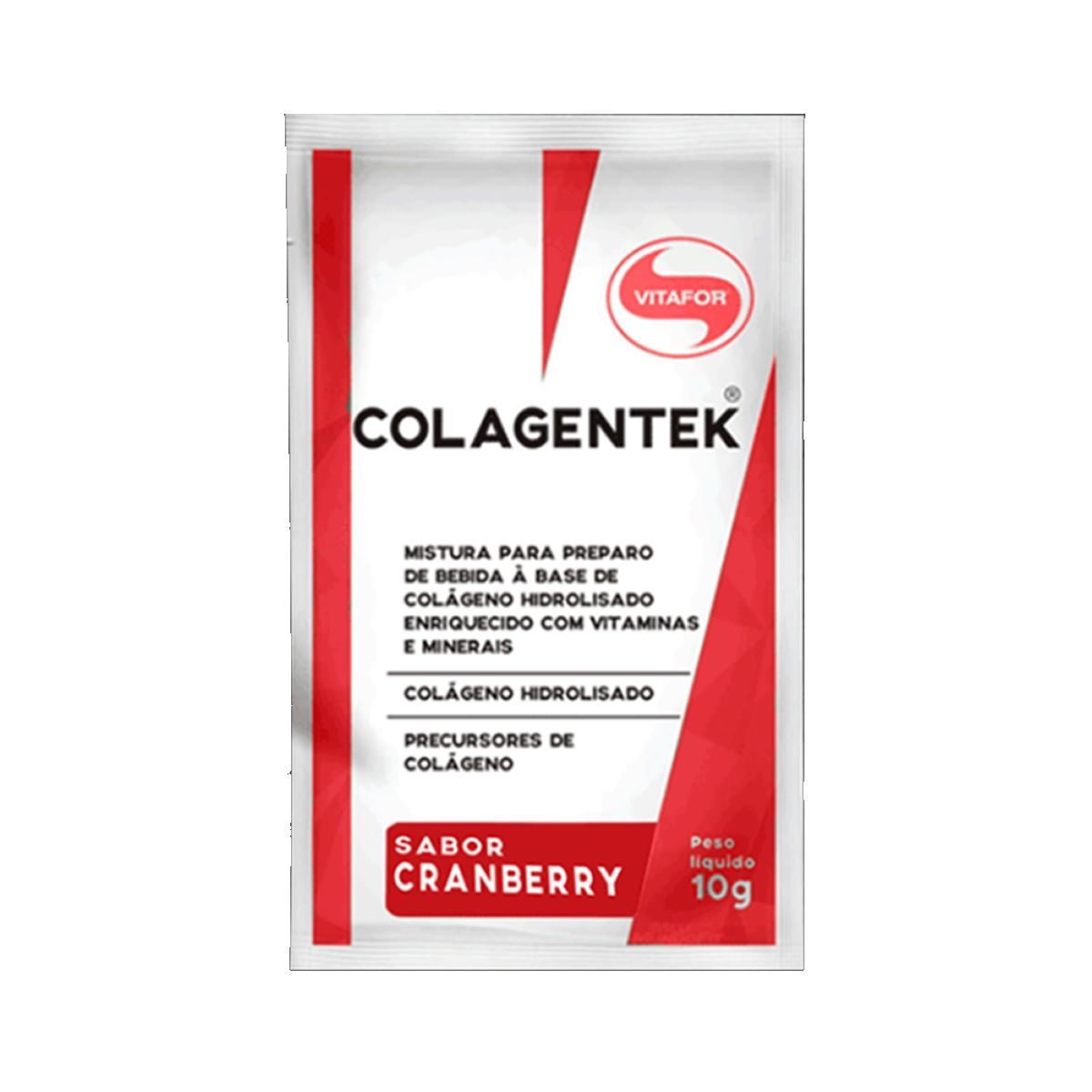 Colagentek - 1 Sach� 10g Cranberry Amostra - Vitafor