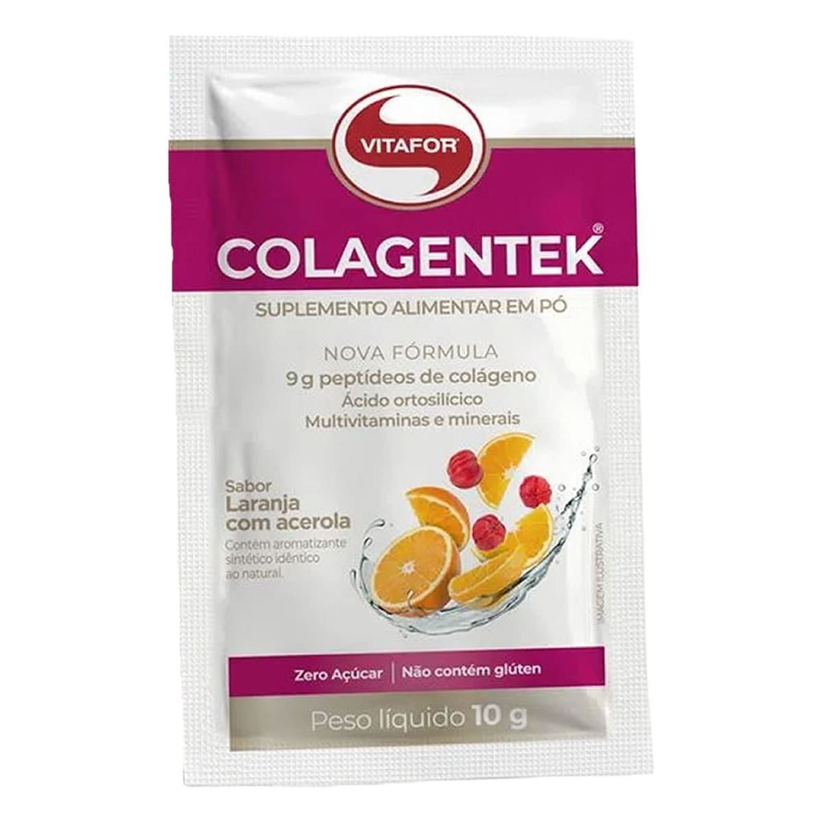 Colagentek - 1 Sach� 10g Laranja c/ Acerola - Vitafor