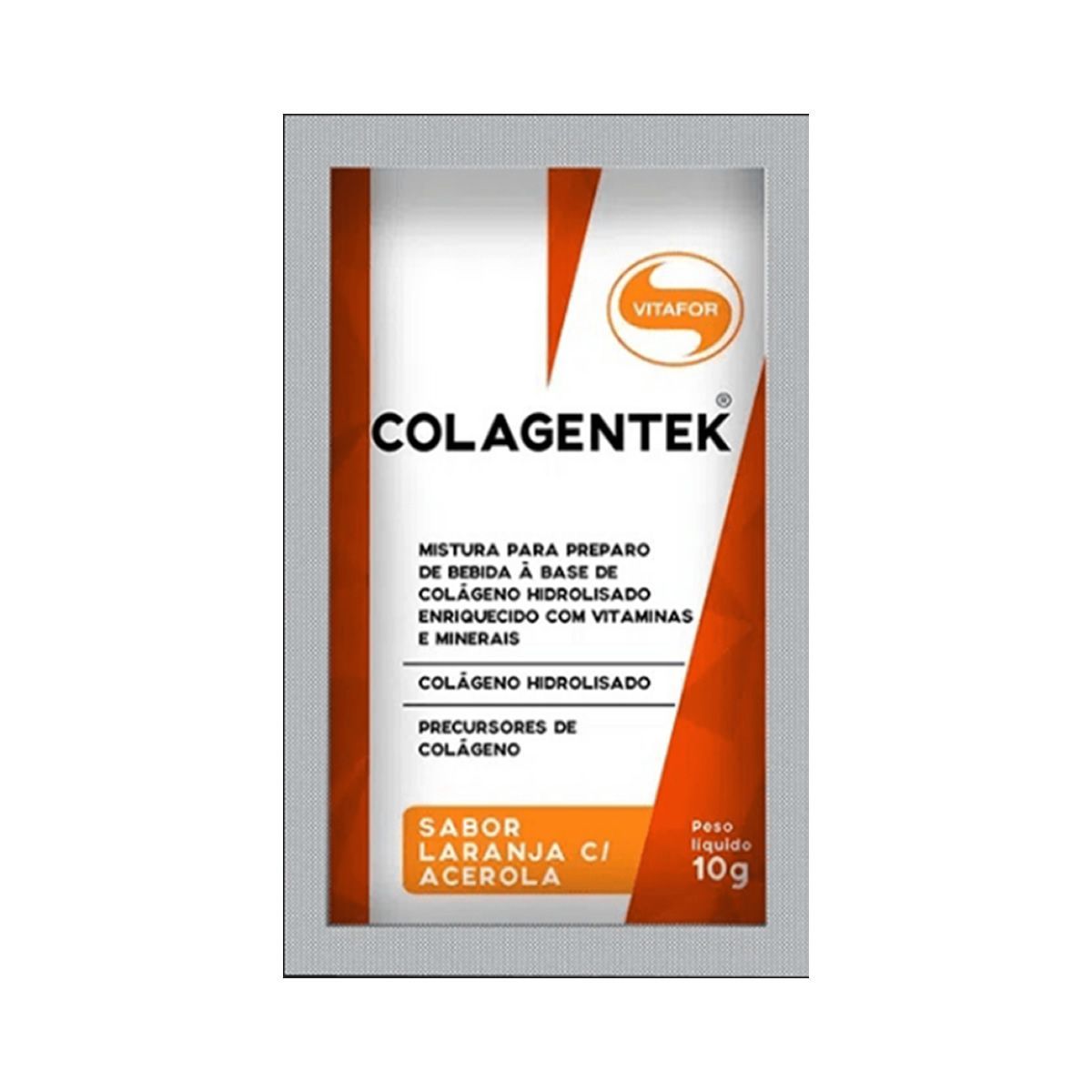 Colagentek - 1 Sach� 10g Laranja com Acerola Amostra - Vitafor