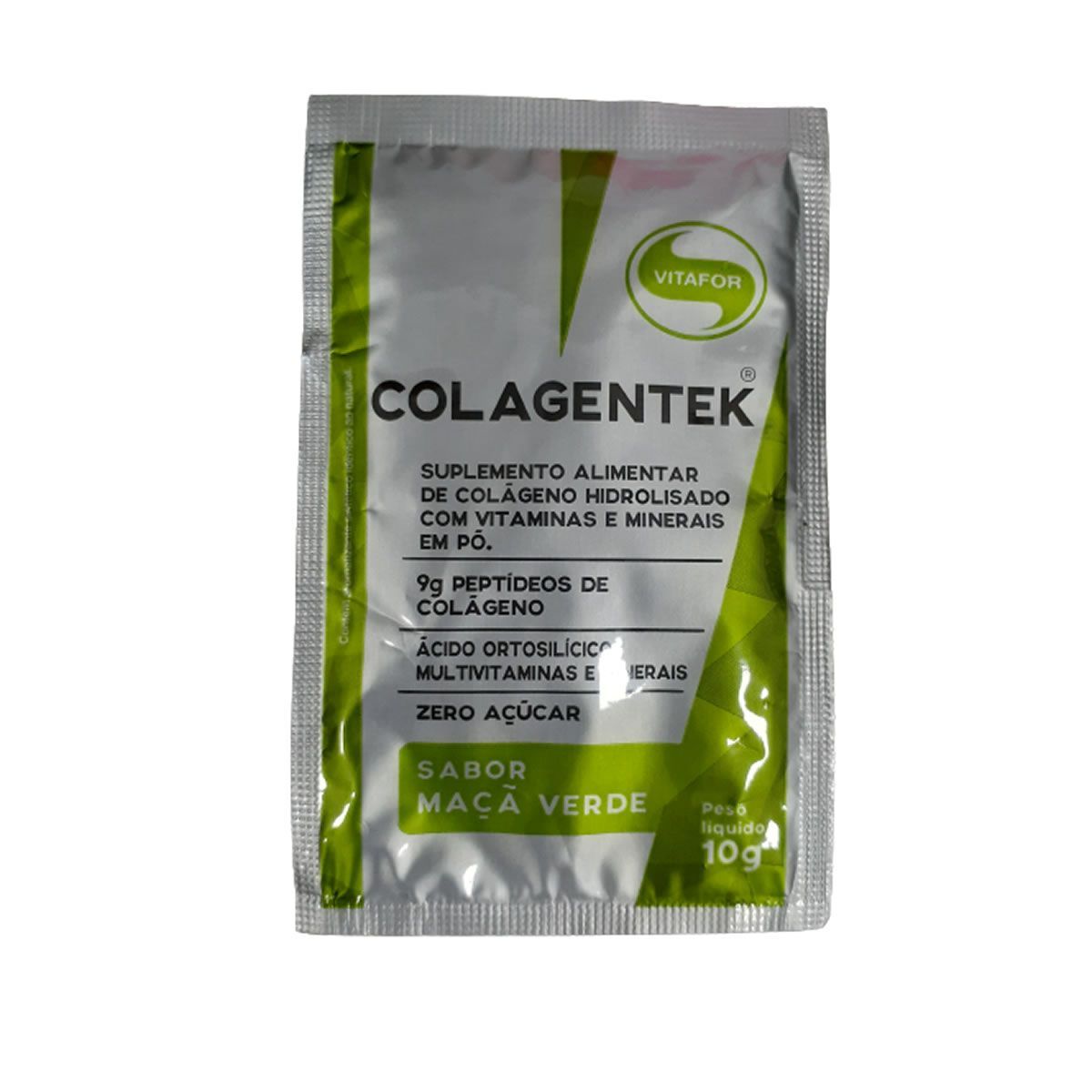 Colagentek - 1 Sach� 10g Ma�� Verde Amostra - Vitafor