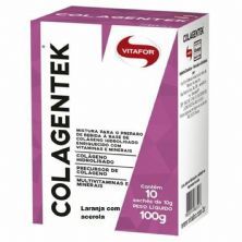 Colagentek - 10 Sach�s 10g Laranja Com Acerola - Vitafor*** Data Venc. 28/02/2020