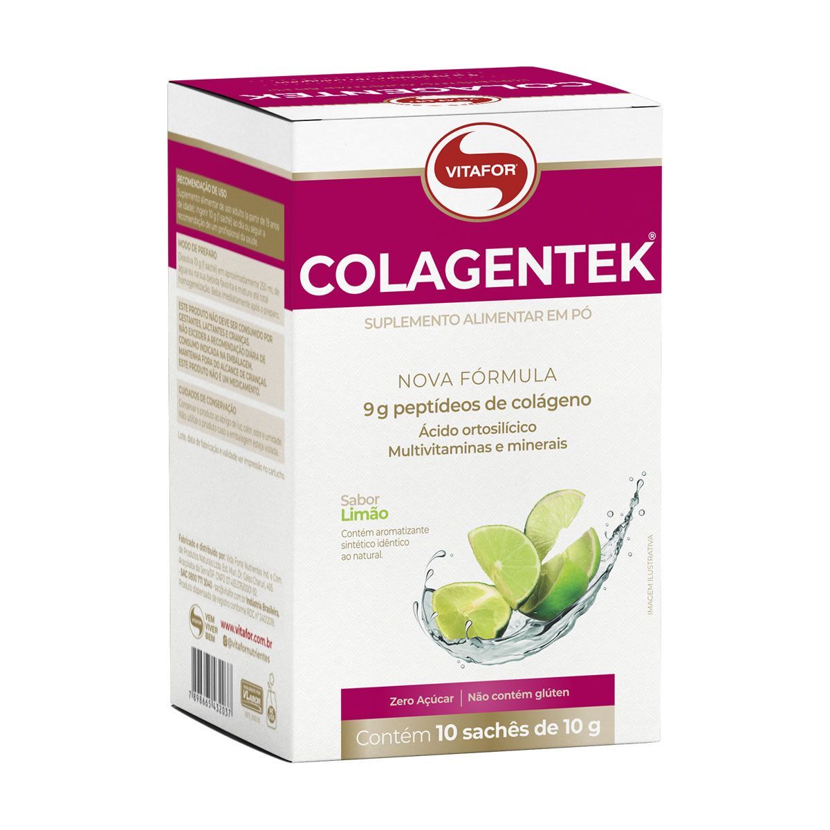 Colagentek - 10 Sach�s 10g Lim�o - Vitafor