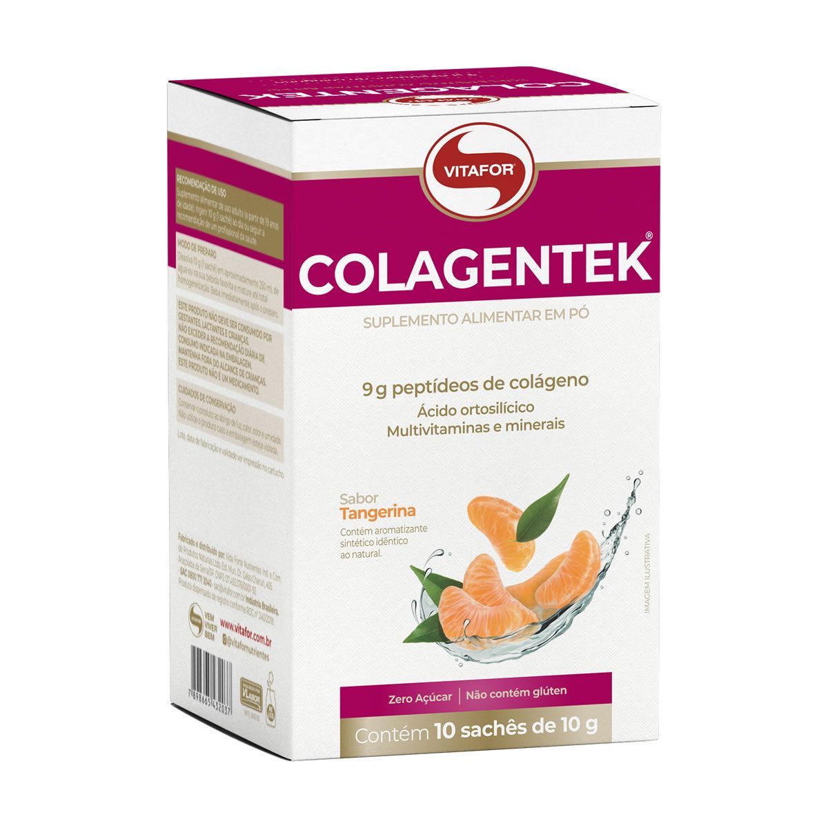 Colagentek - 10 Sach�s 10g Tangerina - Vitafor
