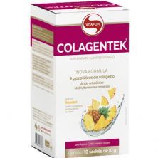 Colagentek - 10 Saches de 10g Abacaxi - Vitafor*** Data Venc. 30/5/23