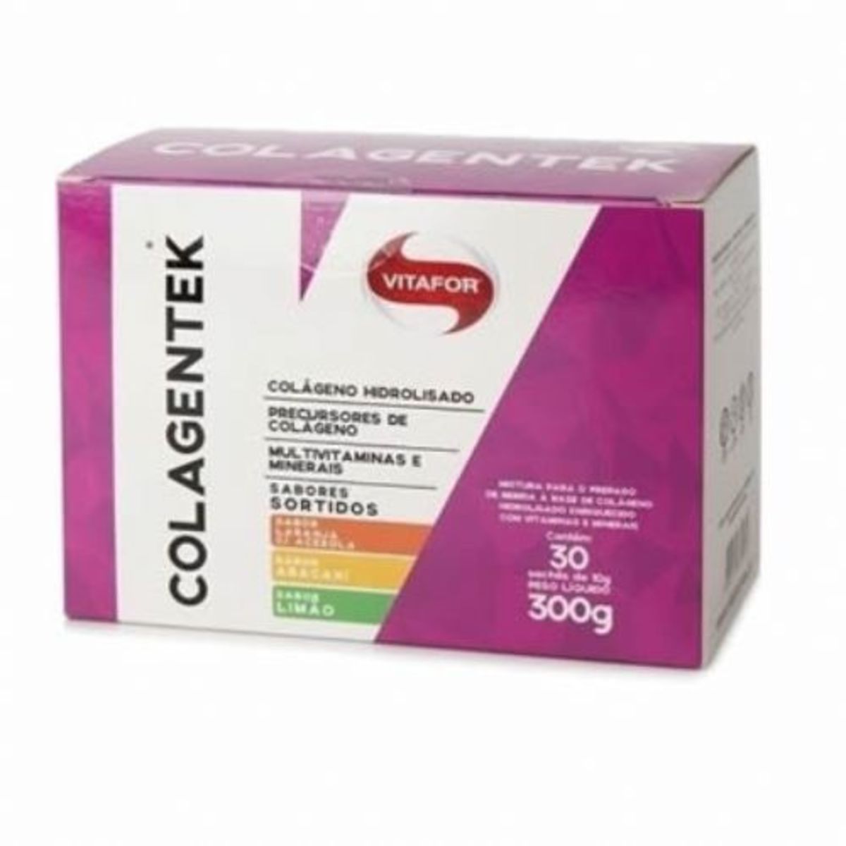 Colagentek - 30 Sach�s Sortidos - Vitafor*** Data Venc. 28/02/2022