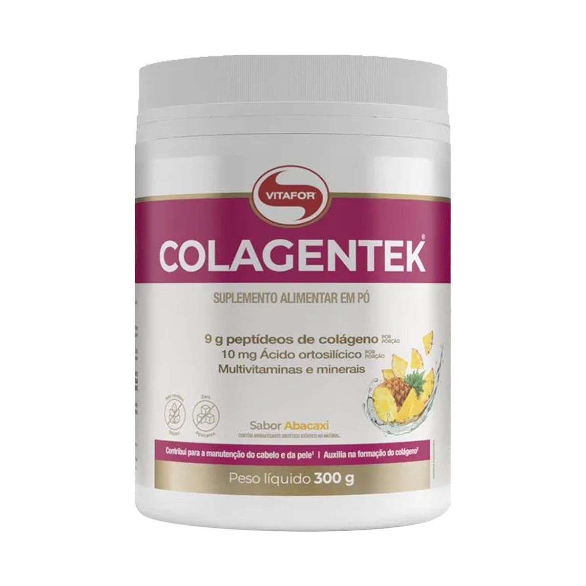 Colagentek - 300g Abacaxi - Vitafor