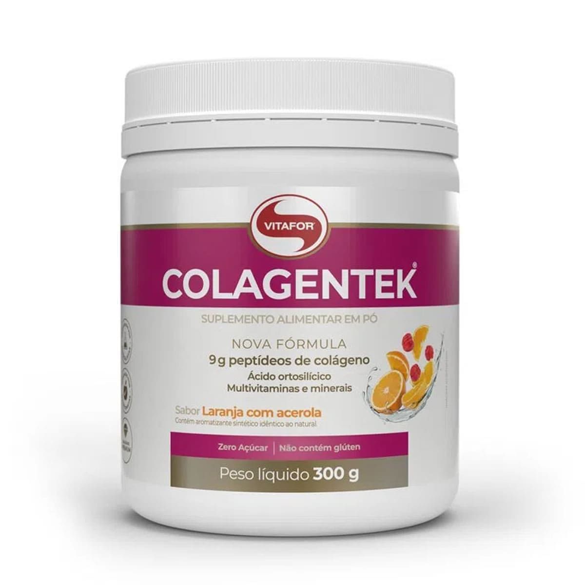Colagentek - 300g Laranja Com Acerola - Vitafor