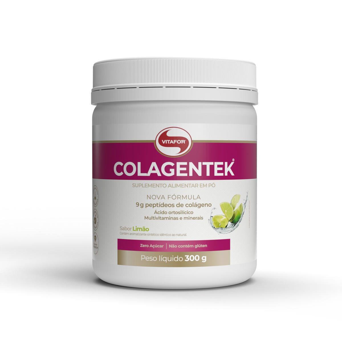 Colagentek - 300g Lim�o - Vitafor*** Data Venc. 30/01/2025