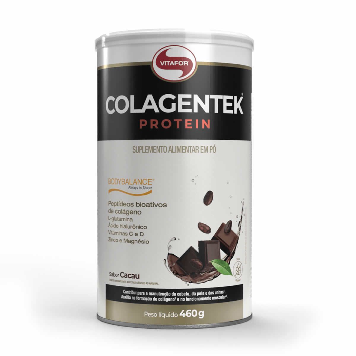 Colagentek Protein  Bodybalance - 460g Cacau - Vitafor