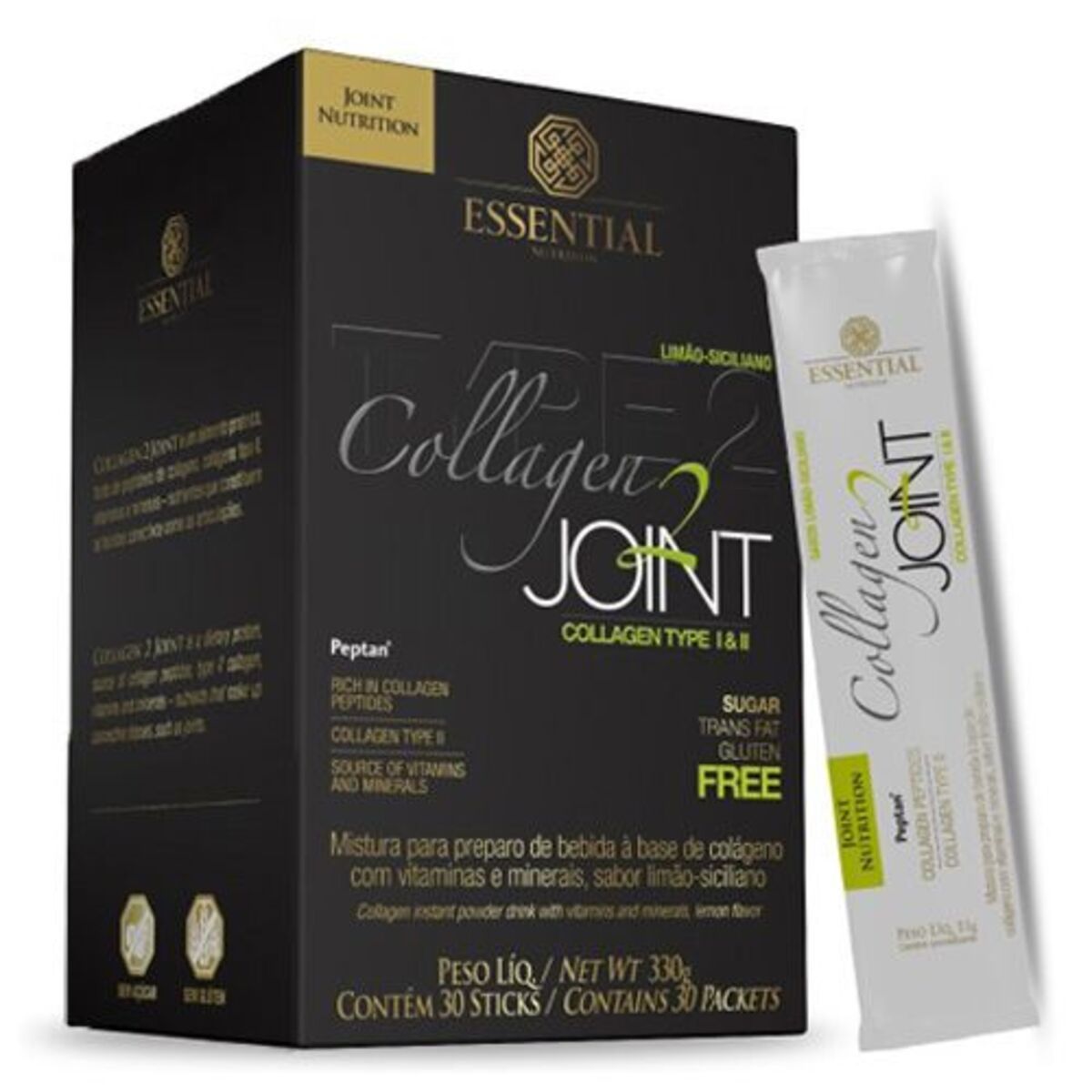 Collagen 2 Joint - 30 Saches Lim�o Siciliano - Essential Nutrition