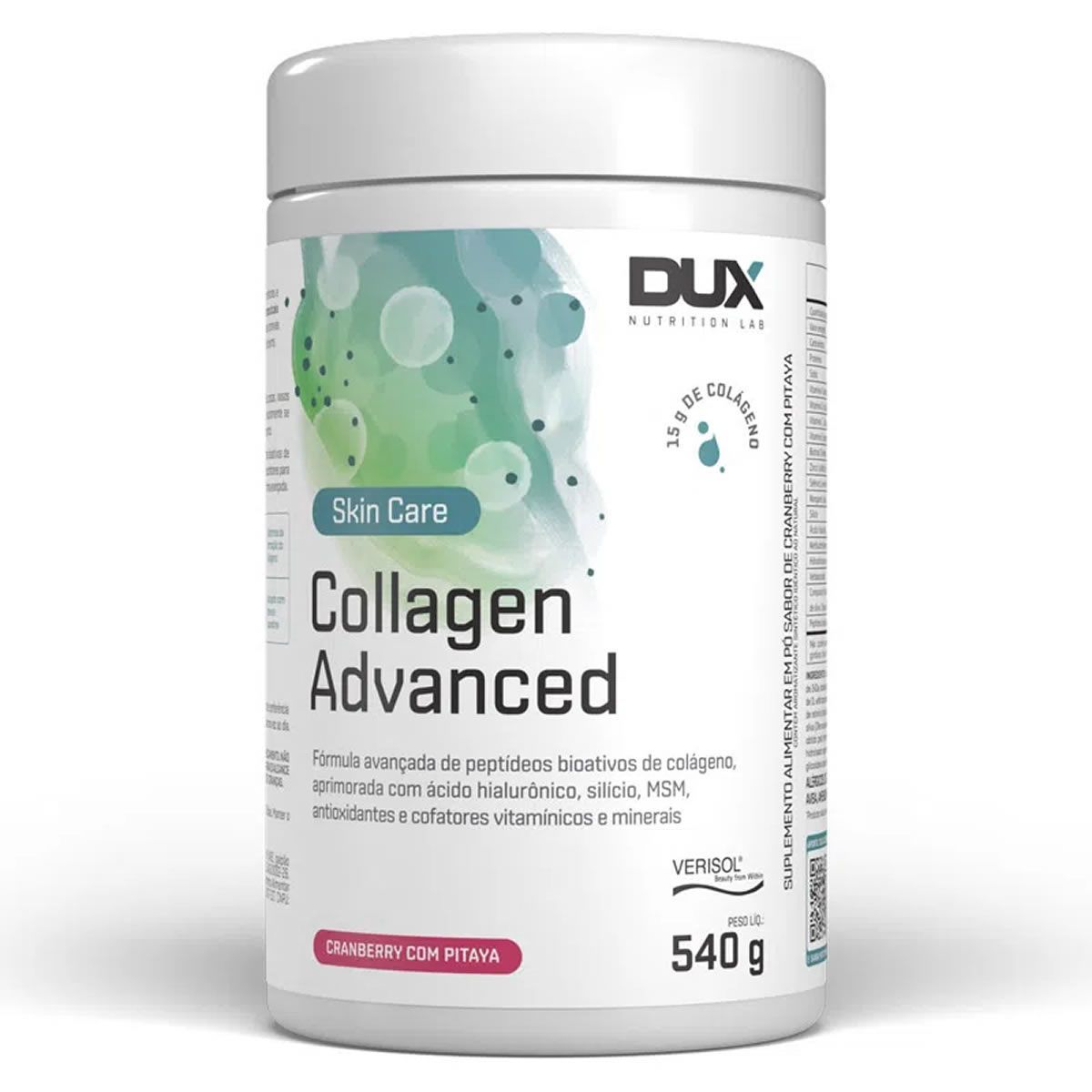 Collagen Advanced Verisol - 540g Cranberry e Pitaia - Dux Nutrition*** Data Venc. 22/8/23