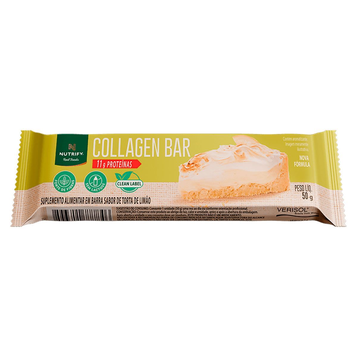 Collagen Bar - 50g Torta de Lim�o - Nutrify