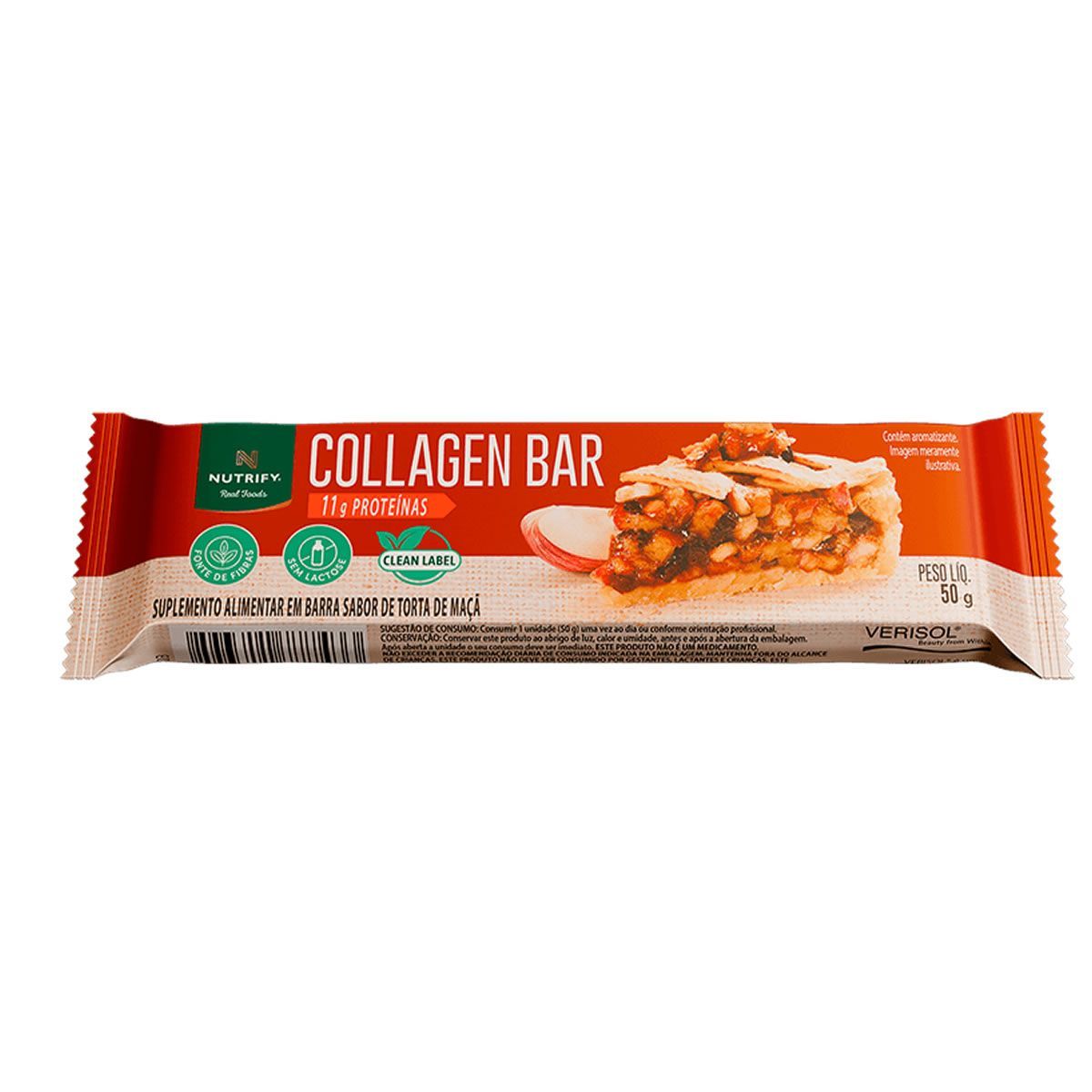 Collagen Bar - 50g Torta de Ma�� - Nutrify